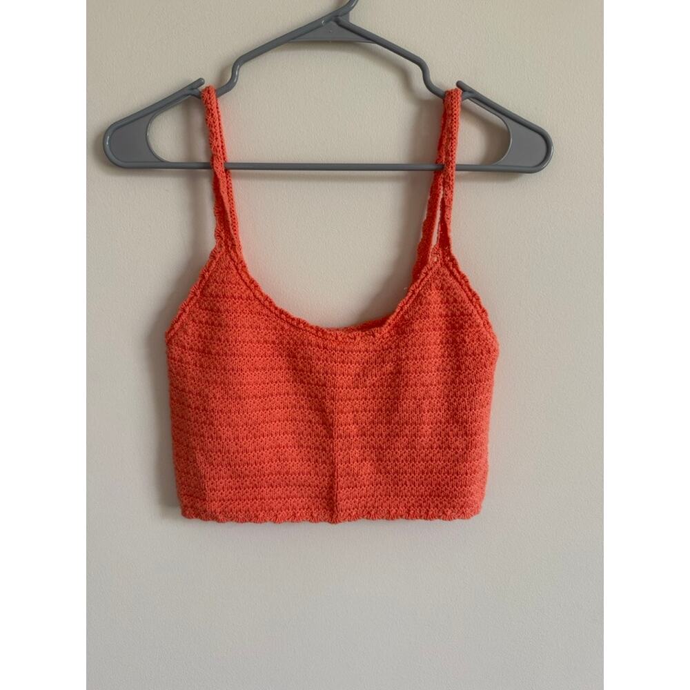 Aerie Orange Crochet Tank